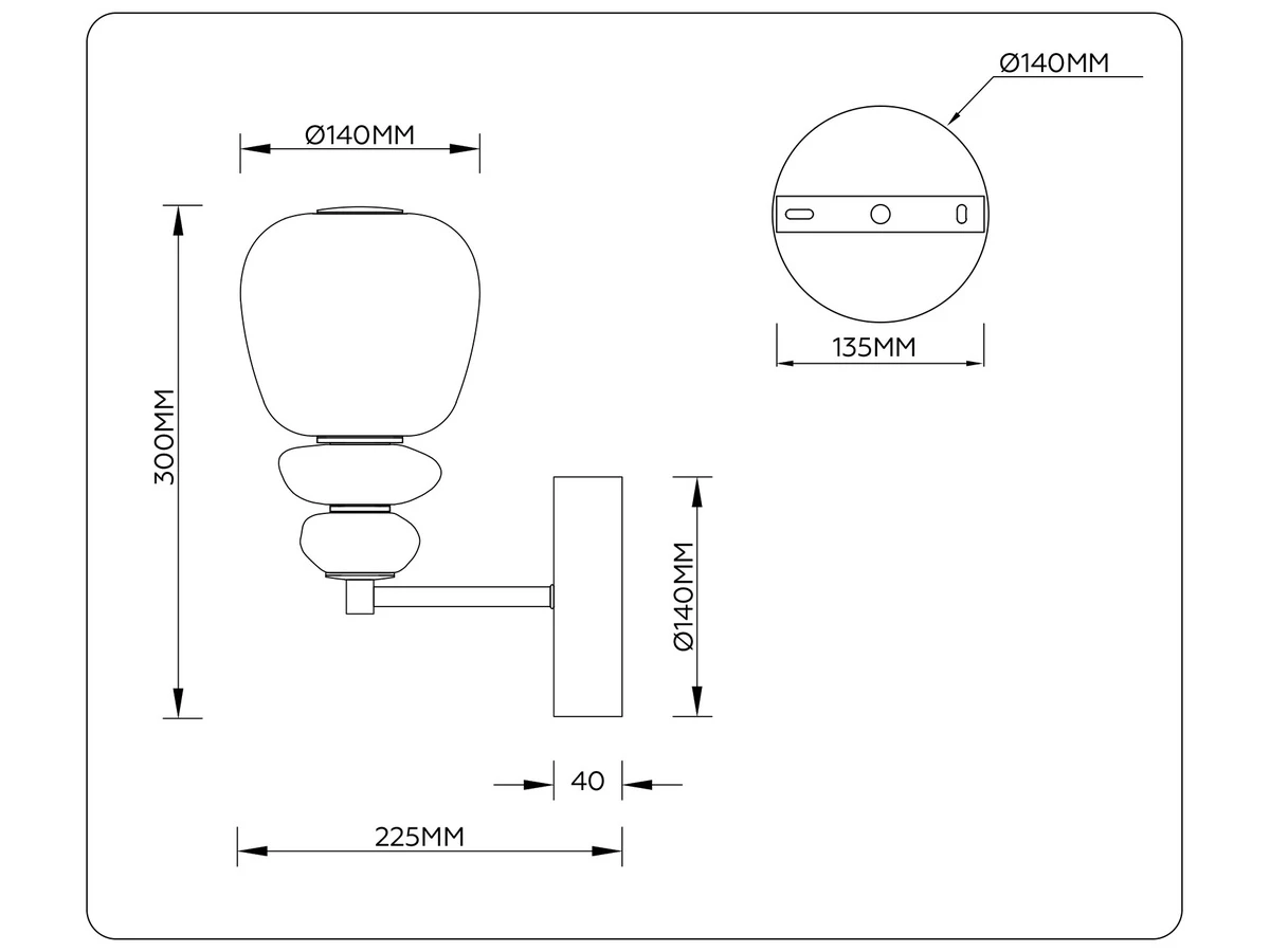 Настенный светильник Ceramo Modern 1000937  - фото 7