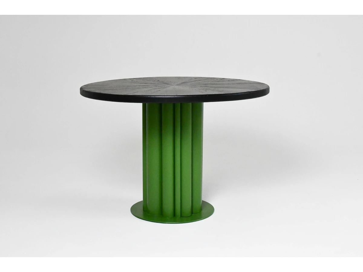 Обеденный стол Кларнет black/green 1001026