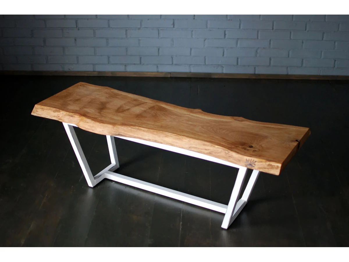 Журнальный стол Wood and Steel (White) 1001651
