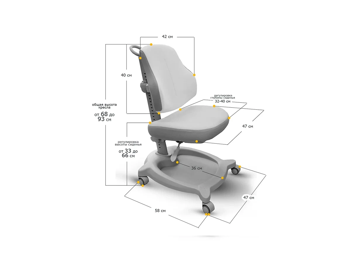 Кресло детское ErgoKids GT ortopedic 583353  - фото 4