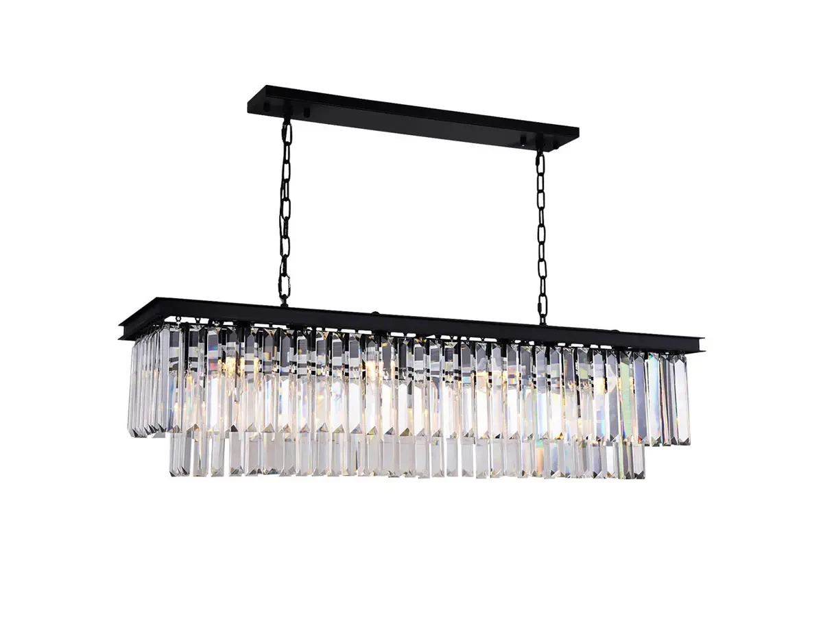 Люстра Odeon 10C/P black/clear 672928