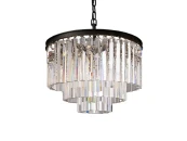 Люстра Odeon 6 black/clear