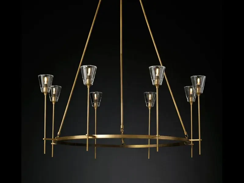 Люстра Torche De Verre 8 gold 673039