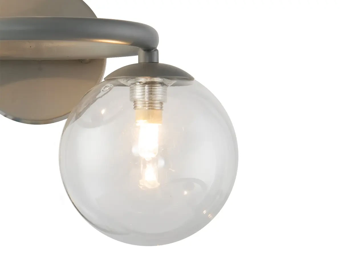 Люстра Wendt 6 grey/clear 673052