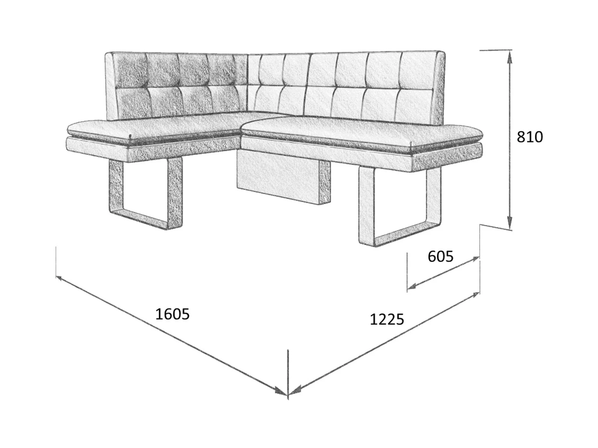 Диван для кухни Magiс 120-158 L 674795  - фото 3