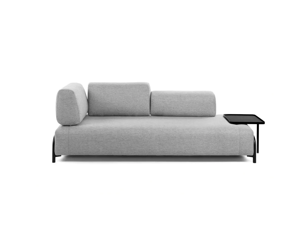 Прямой диван Compo Ткань Серый 598704  - фото 2