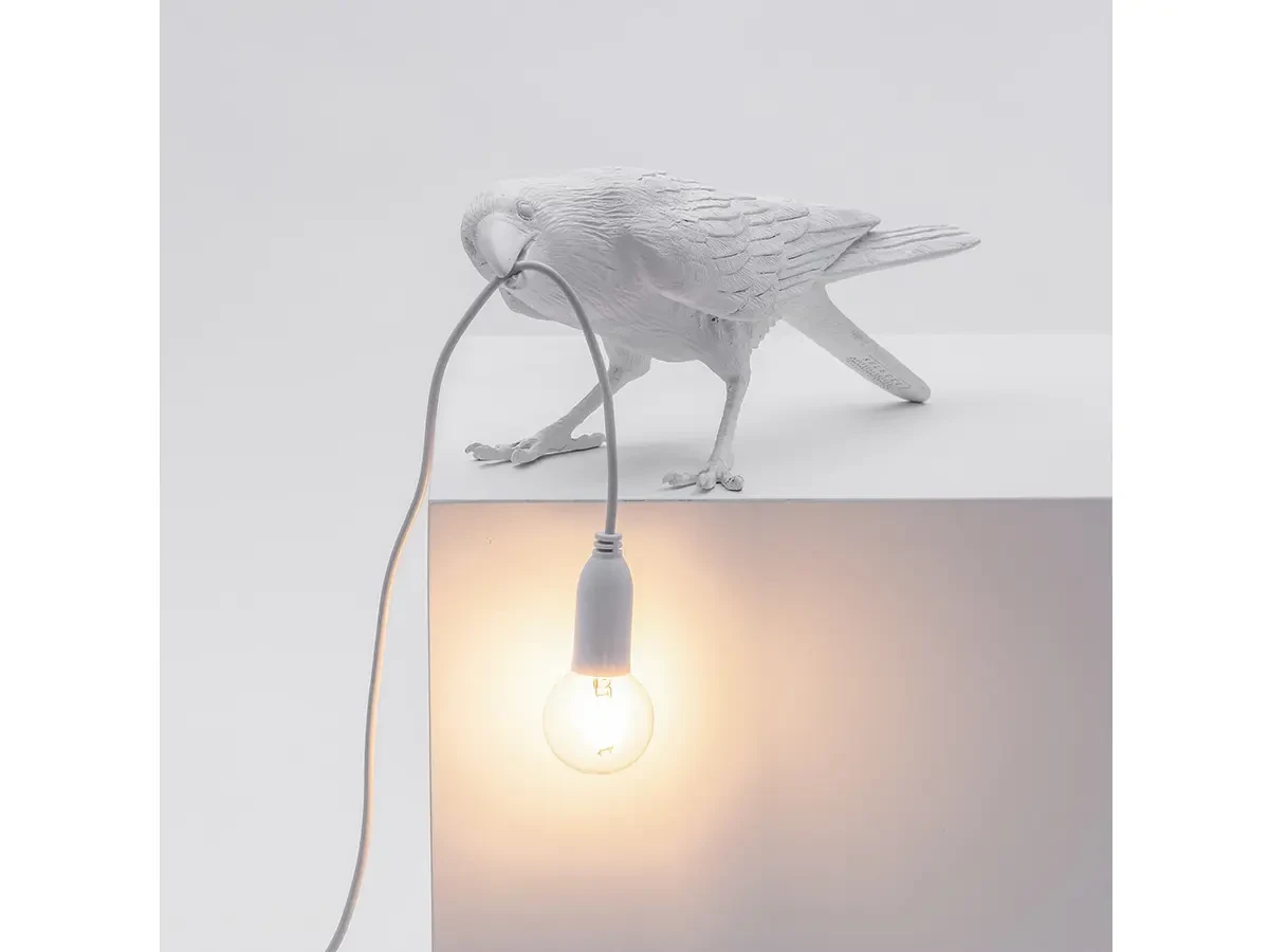 Настольная лампа Bird White Playing 675388  - фото 4
