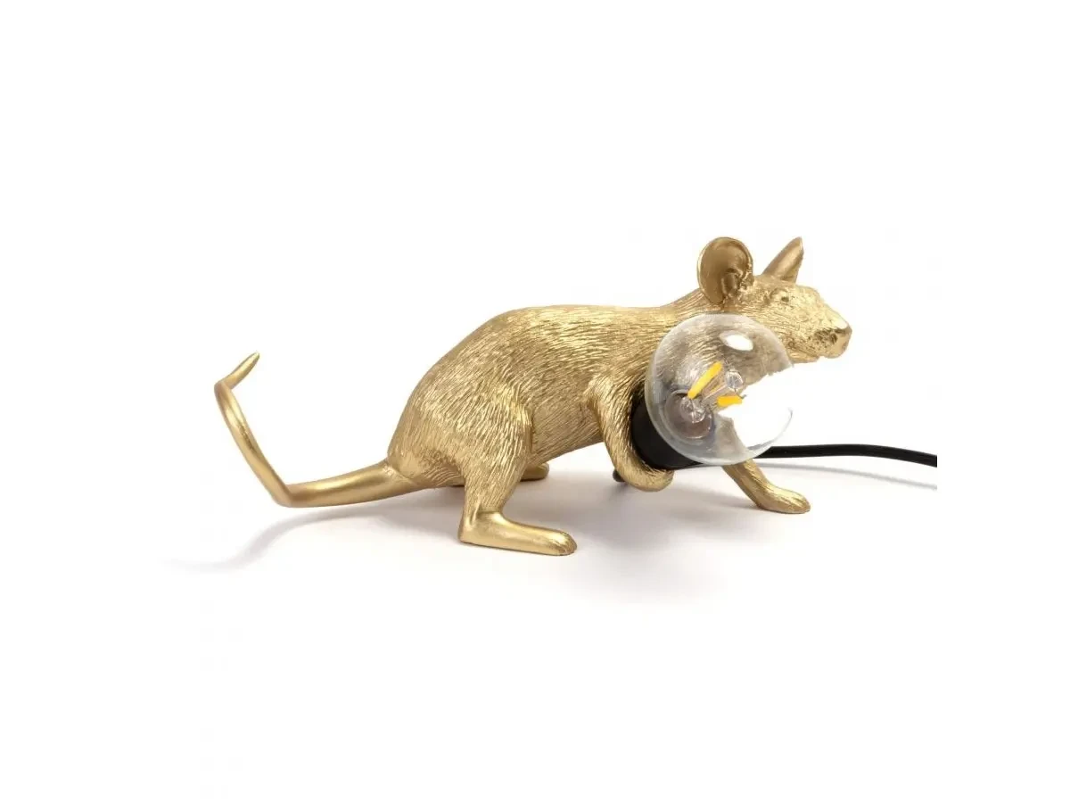 Настольная лампа Mouse Lamp Lyie Down Gold USB 675495