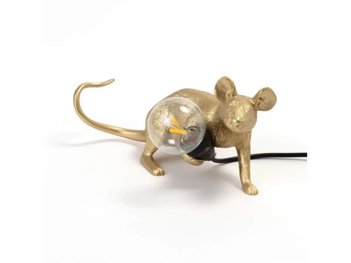 Настольная лампа Mouse Lamp Lyie Down Gold USB 675495