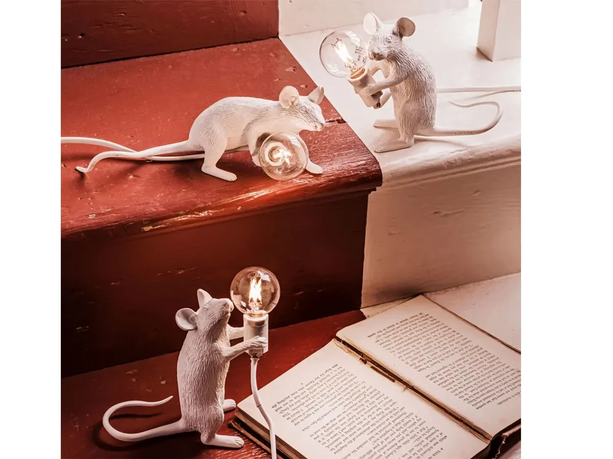 Настольная лампа Mouse Lamp Lyie Down USB 675496  - фото 6