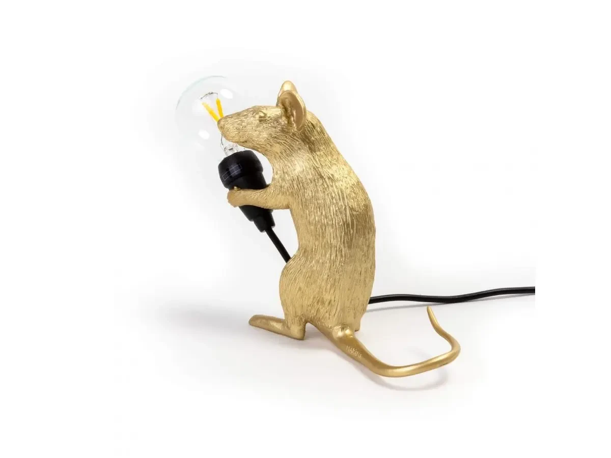 Настольная лампа Mouse Lamp Sitting GOLD USB 675497