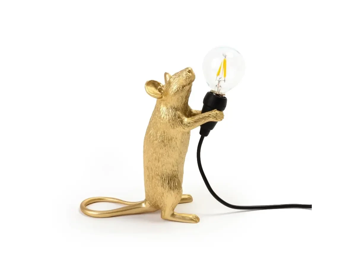 Настольная лампа Mouse Lamp Standing GOLD USB 675499