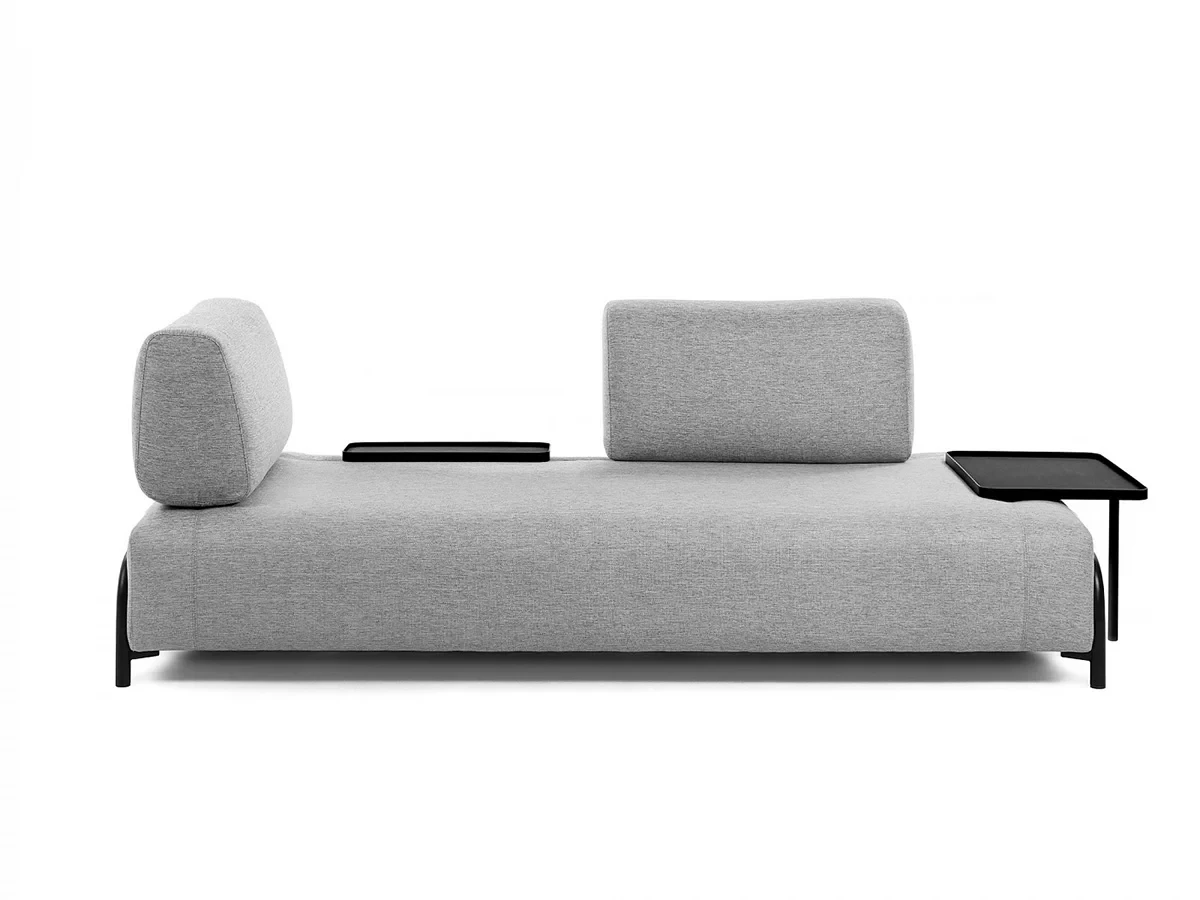 Прямой диван Compo Ткань Серый 599186  - фото 2