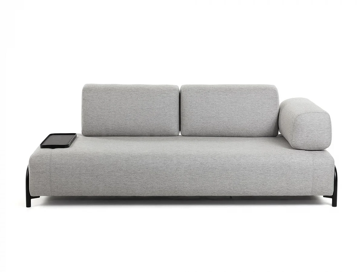 Прямой диван Compo Ткань Серый 599186  - фото 1
