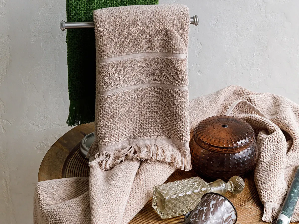 Полотенце банное с бахромой Essential 70х140 464727  - фото 4