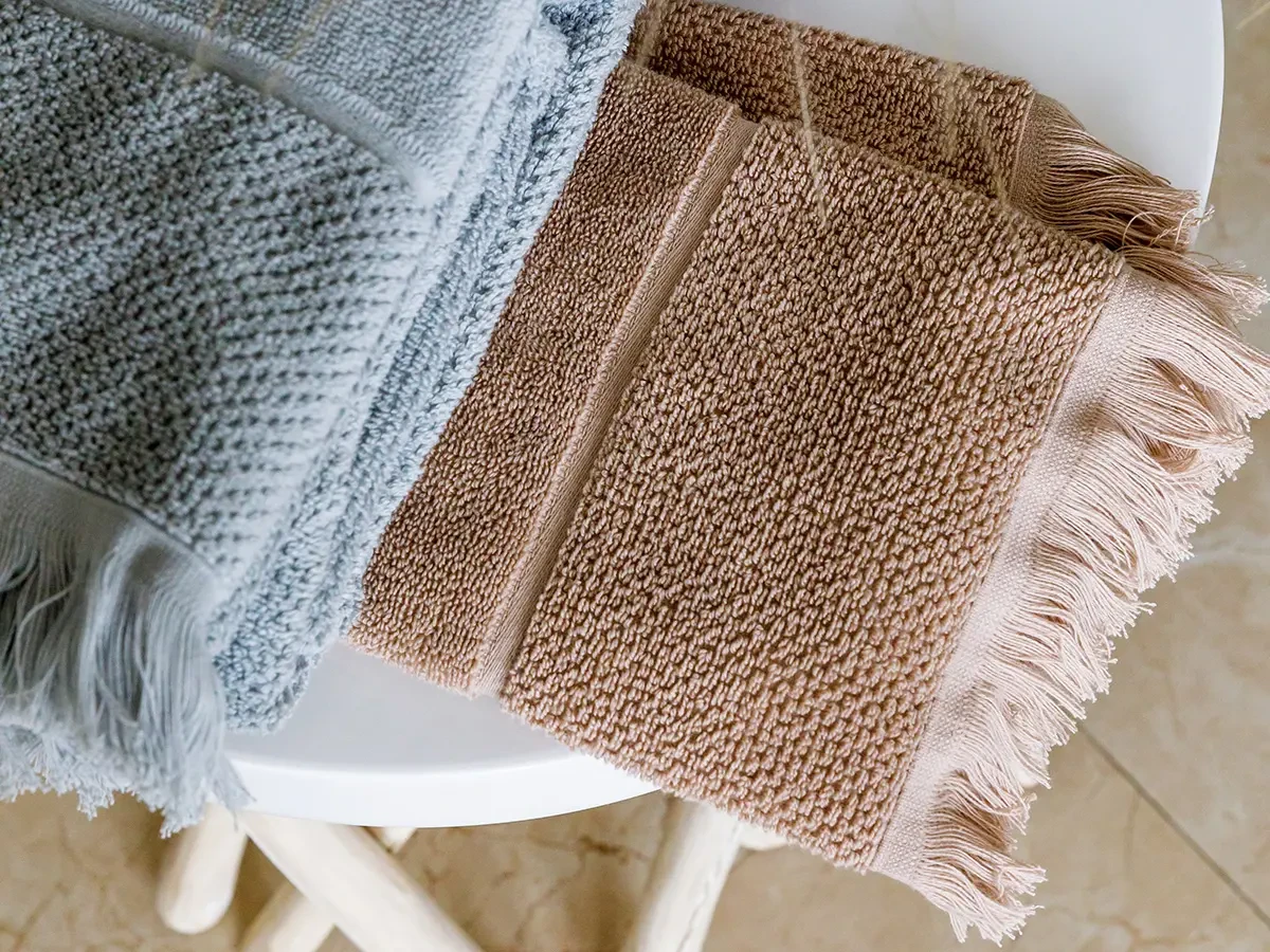 Полотенце банное с бахромой Essential 70х140 464727  - фото 3