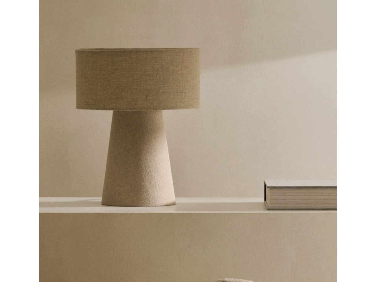 Настольная лампа Algaida серая ткань 701799