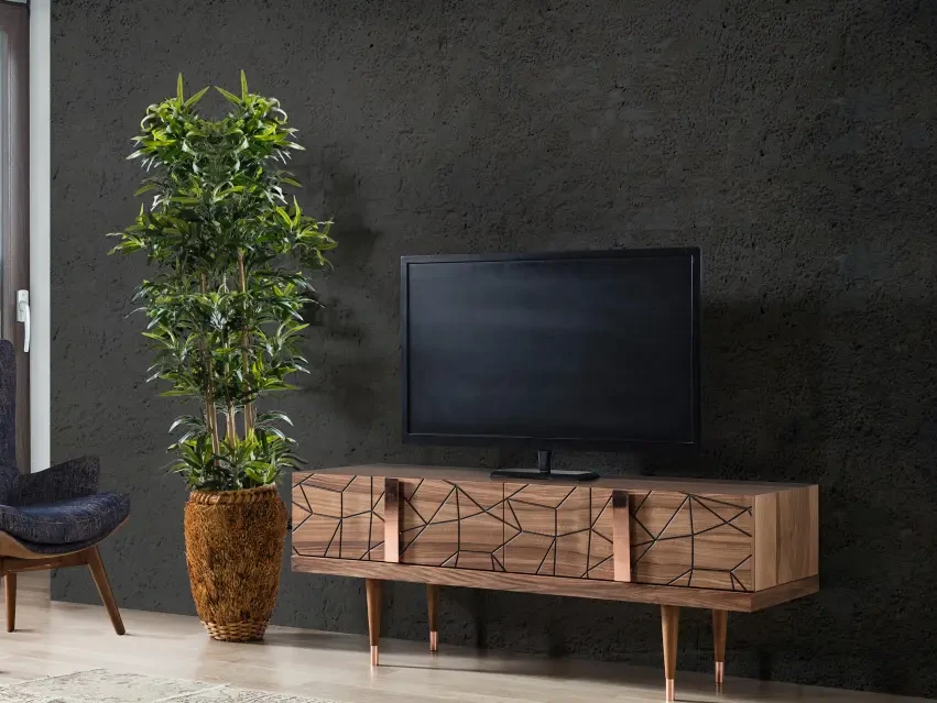 Тумба под ТВ Petra Walnut Small 681816  - фото 3