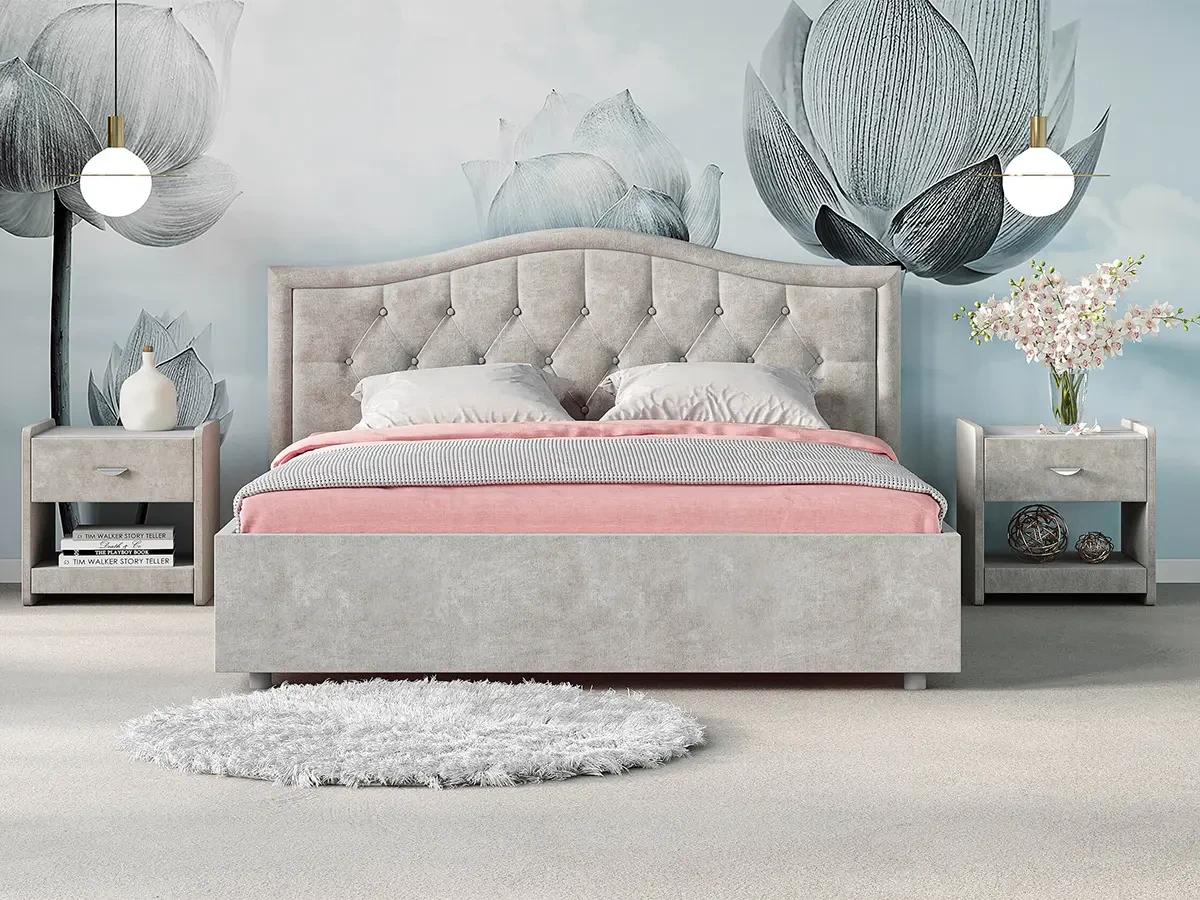 Кровать Ancona 160x190 без основания и подъемного механизма 685681  - фото 3