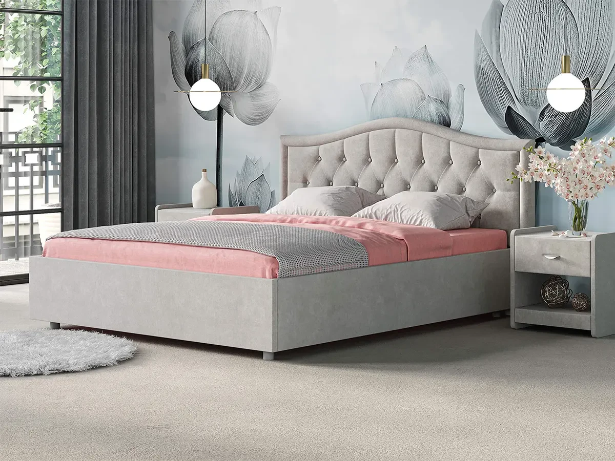 Кровать Ancona 160x190 без основания и подъемного механизма 685681  - фото 4