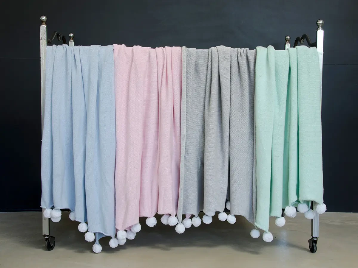 Плед с помпонами 100х120 468769  - фото 6