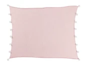 Плед с помпонами 100х120