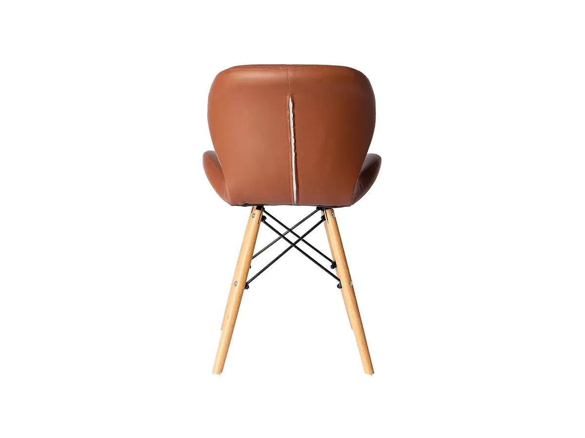 Стул Turin в стиле EAMES коричневый 688831  - фото 4