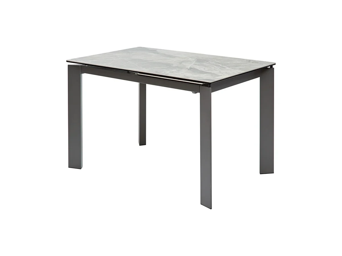 Стол Corner 120 Italian Dark Grey серый мрамор глянцевый керамика grey1