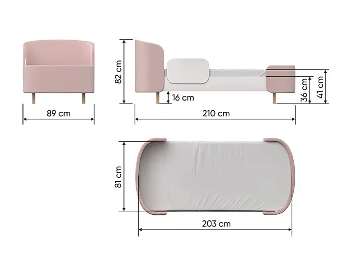 Кровать KIDI Soft 693774  - фото 4