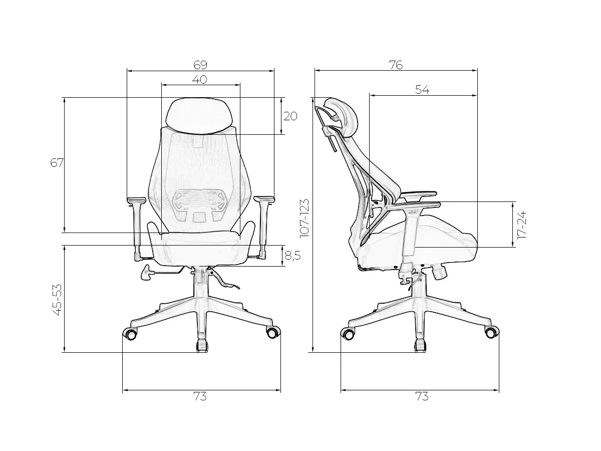 Офисное кресло для персонала TEODOR 695245  - фото 9
