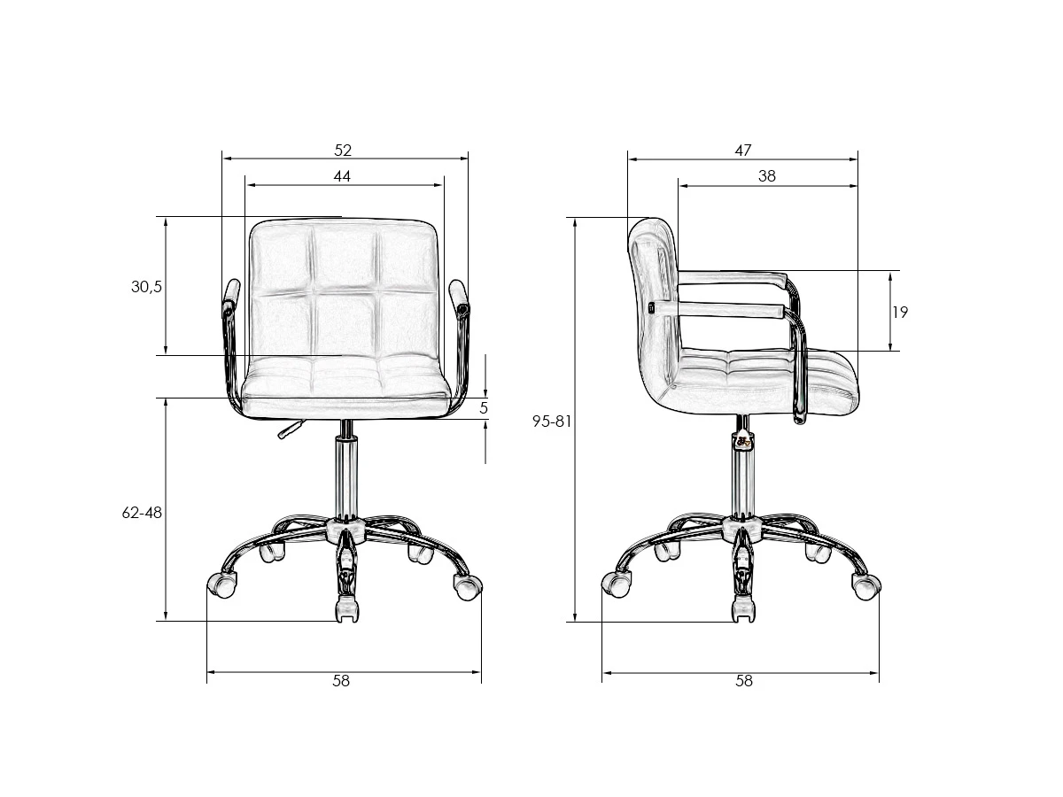 Офисное кресло для персонала TERRY 695249  - фото 8