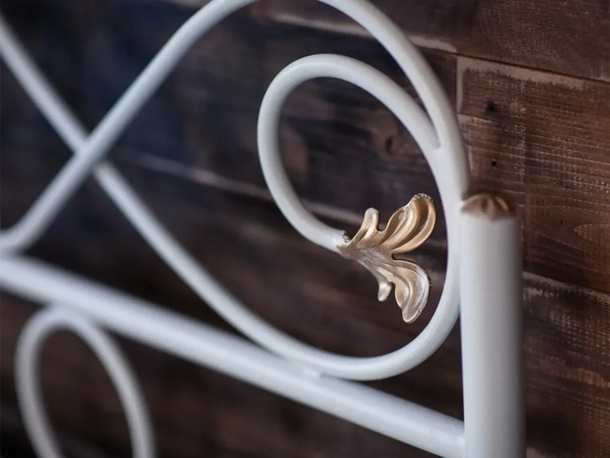 Кованая кровать Венеция 1.8 с двумя спинками 695630  - фото 2