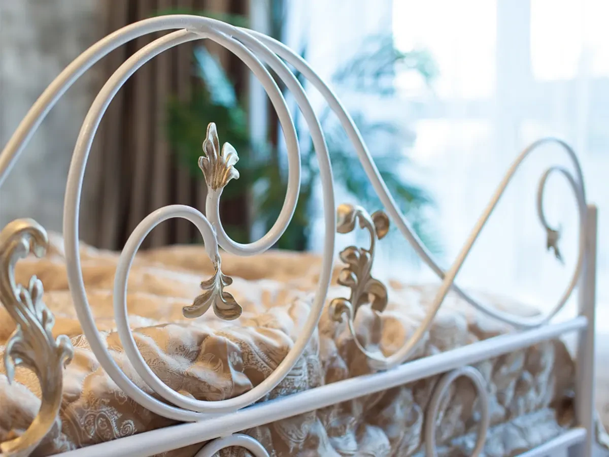 Кованая кровать Венеция 1.8 с двумя спинками 695630  - фото 3