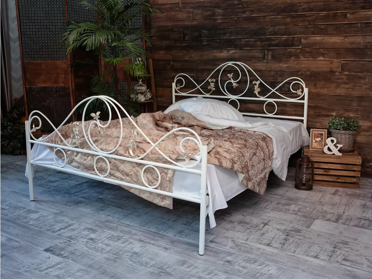 Кованая кровать Венеция 1.8 с двумя спинками 695630  - фото 6