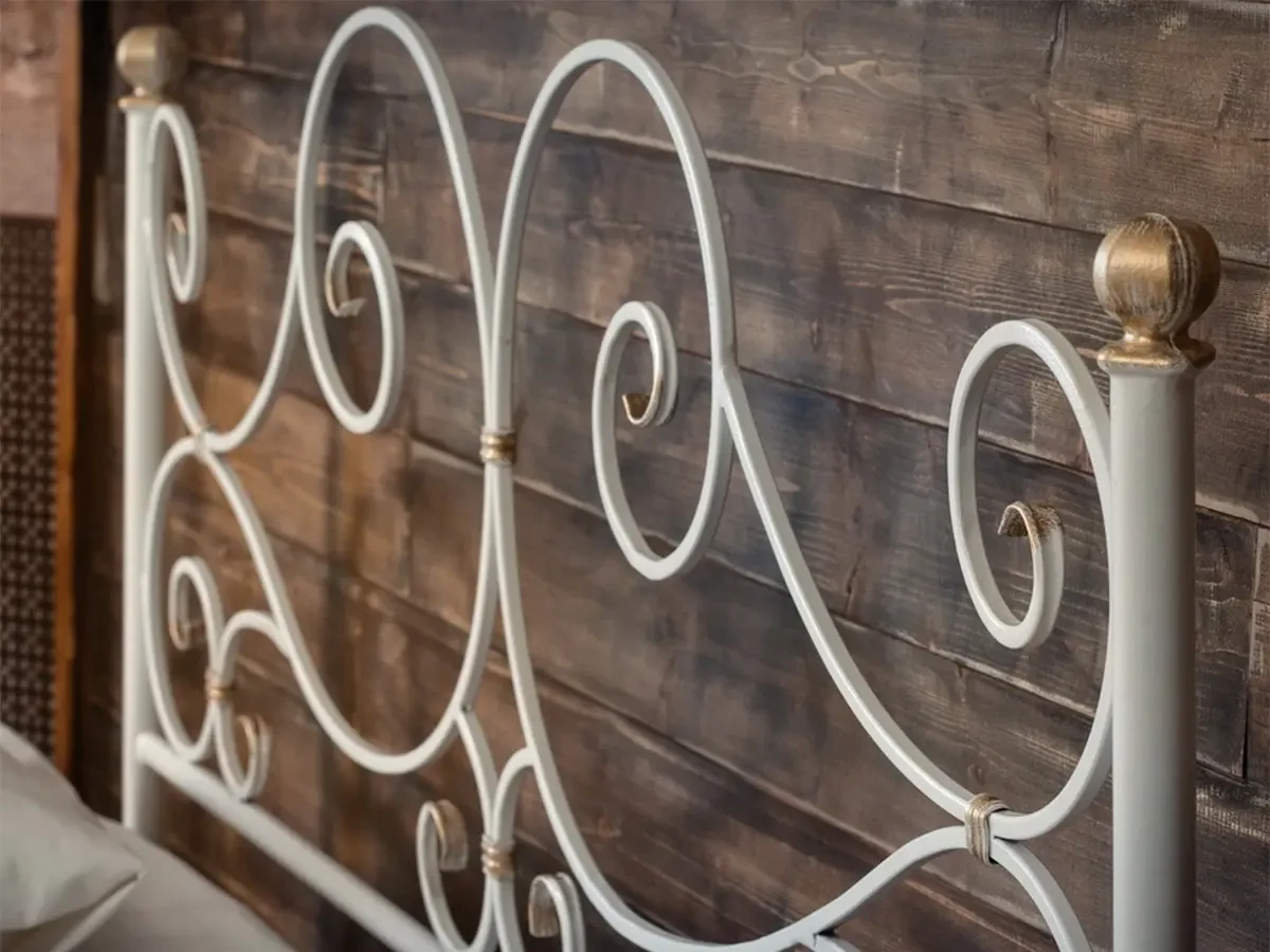 Кованая кровать Верона 1.6 с двумя спинками 695642  - фото 3