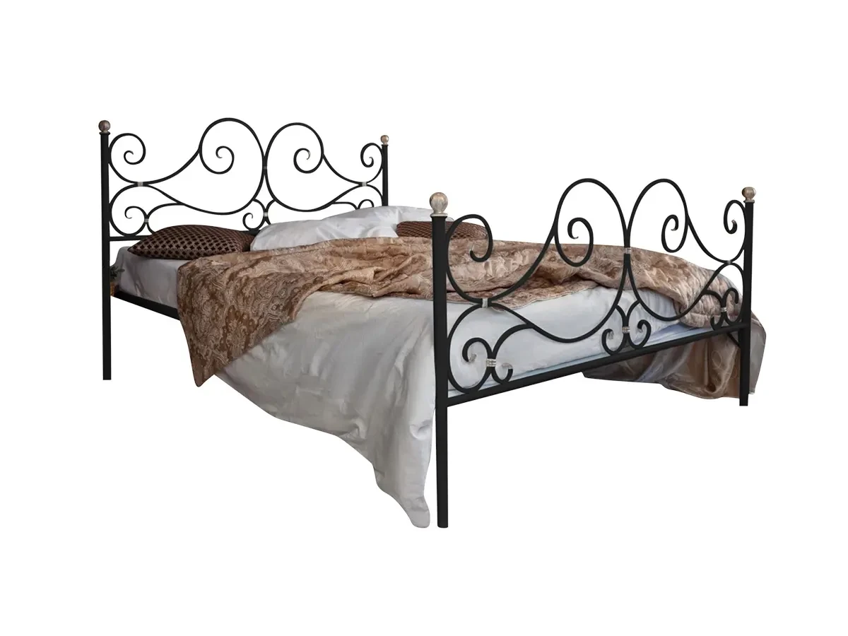 Кованая кровать Верона 1.8 с двумя спинками 695646  - фото 1