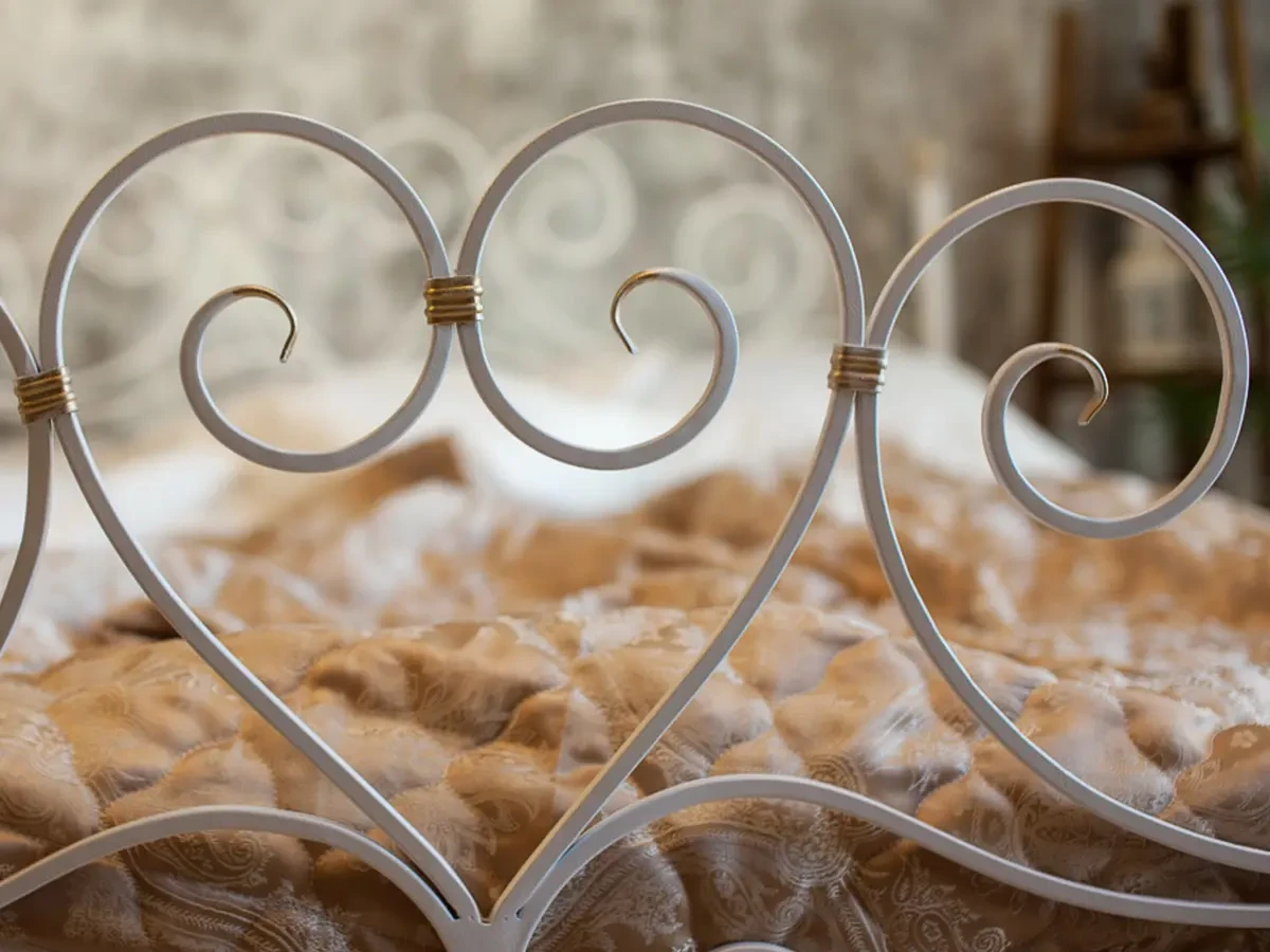 Кованая кровать Кармен 1.4 с двумя спинками 695669  - фото 4