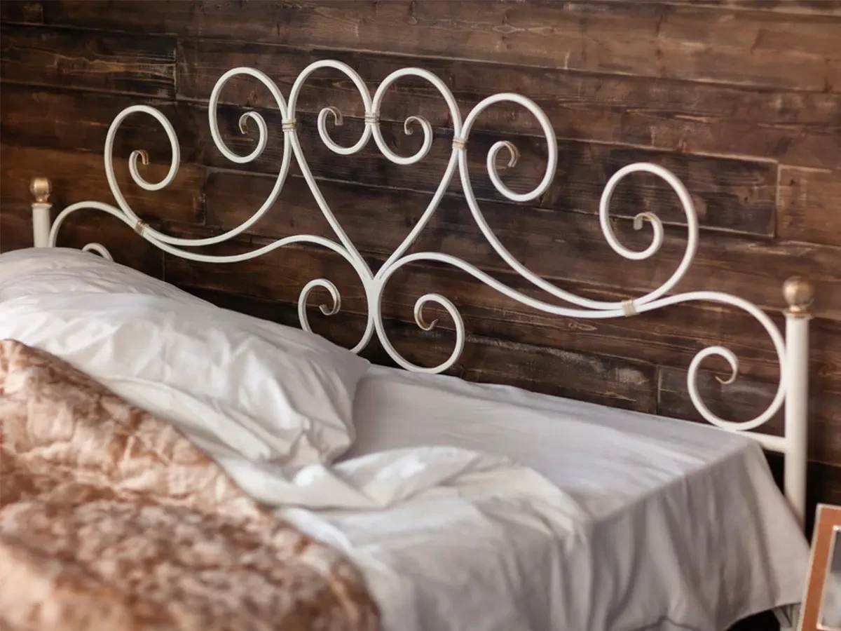 Кованая кровать Кармен 1.4 с двумя спинками 695669  - фото 2