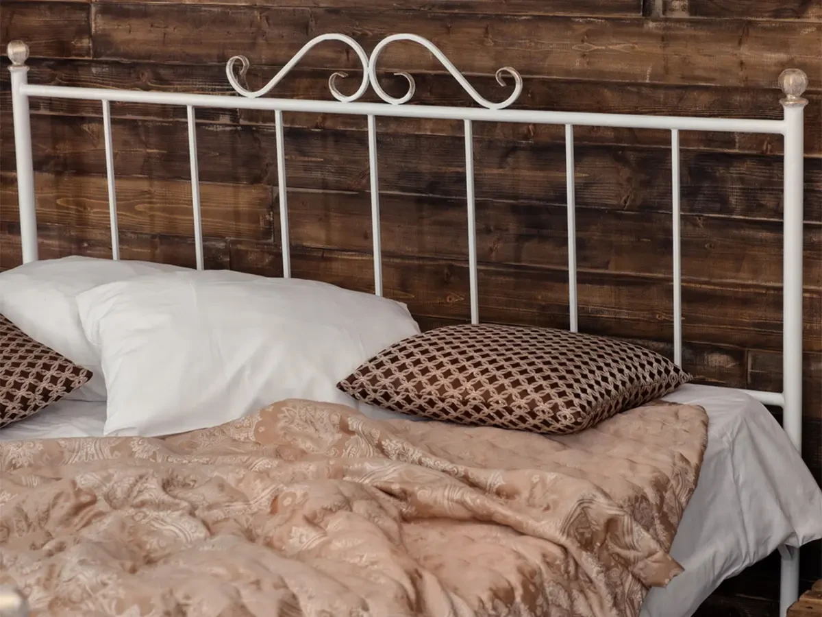 Кованая кровать Оливия 1.8 с двумя спинками 695694  - фото 2