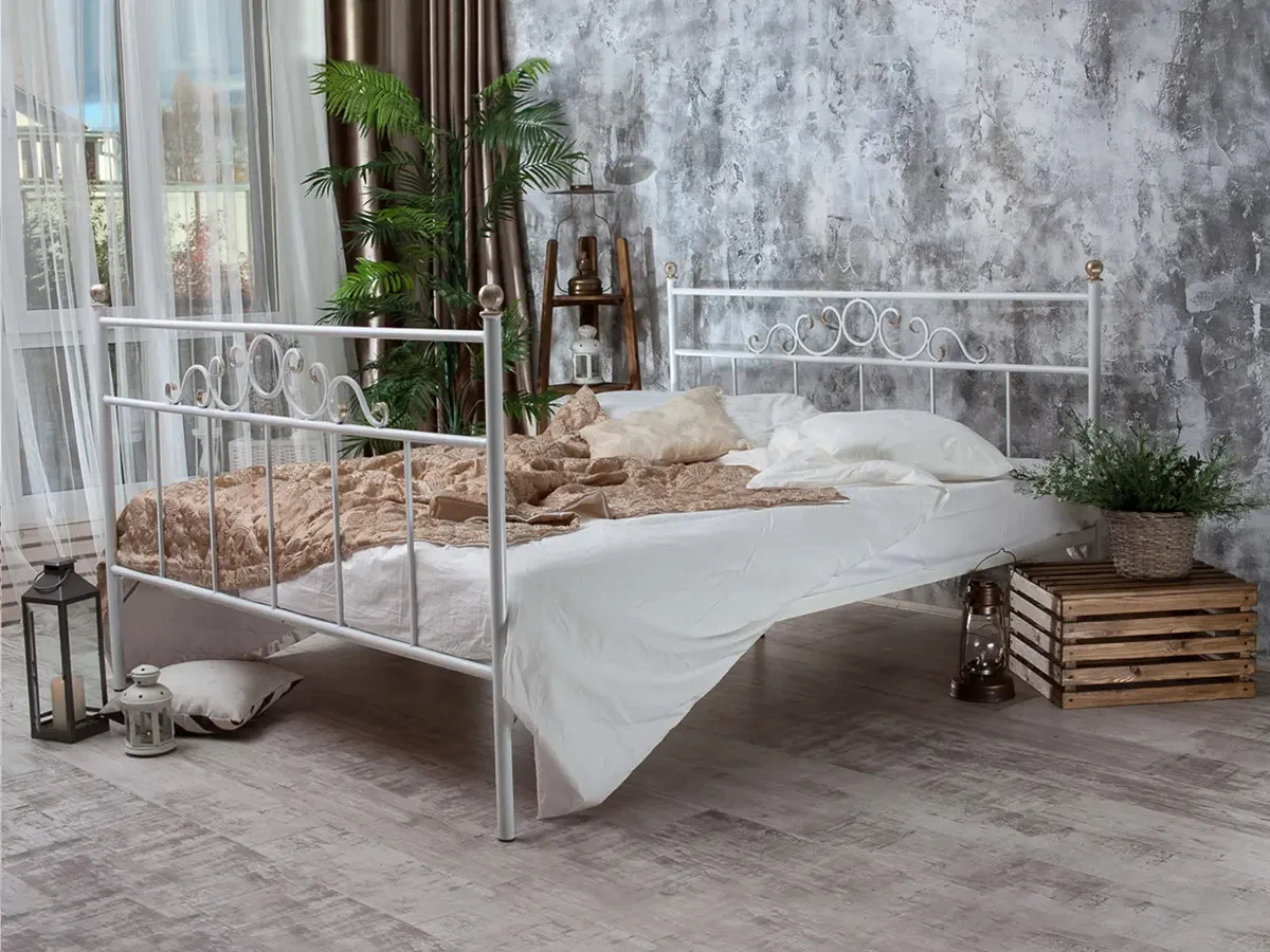 Кованая кровать Сандра1.8 с двумя спинками 695706  - фото 6