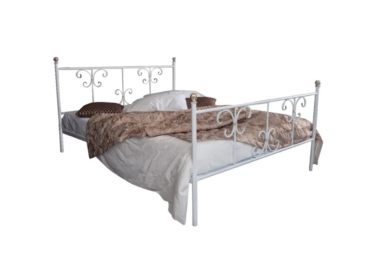 Кованая кровать Симона 1.8 с двумя спинками 695718  - фото 1