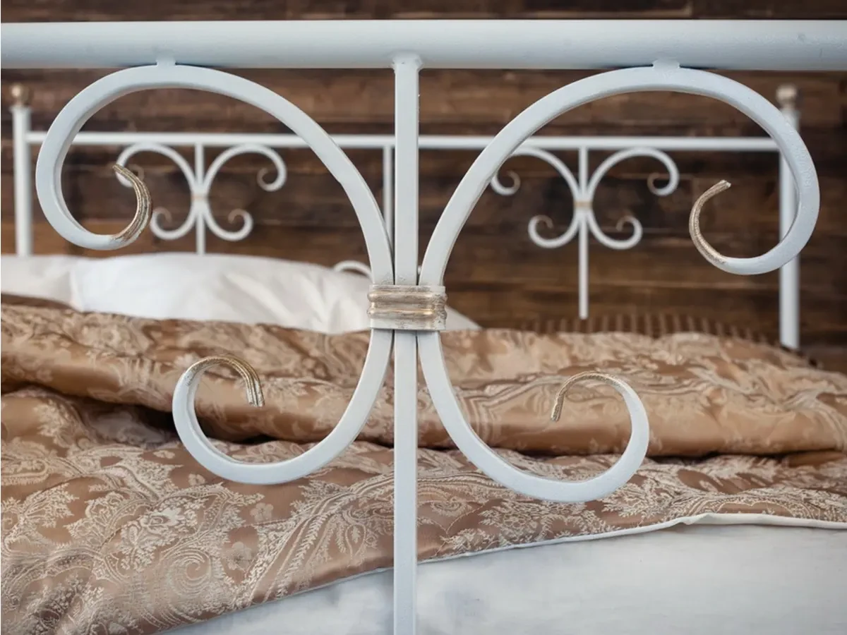 Кованая кровать Симона 1.8 с двумя спинками 695718  - фото 3
