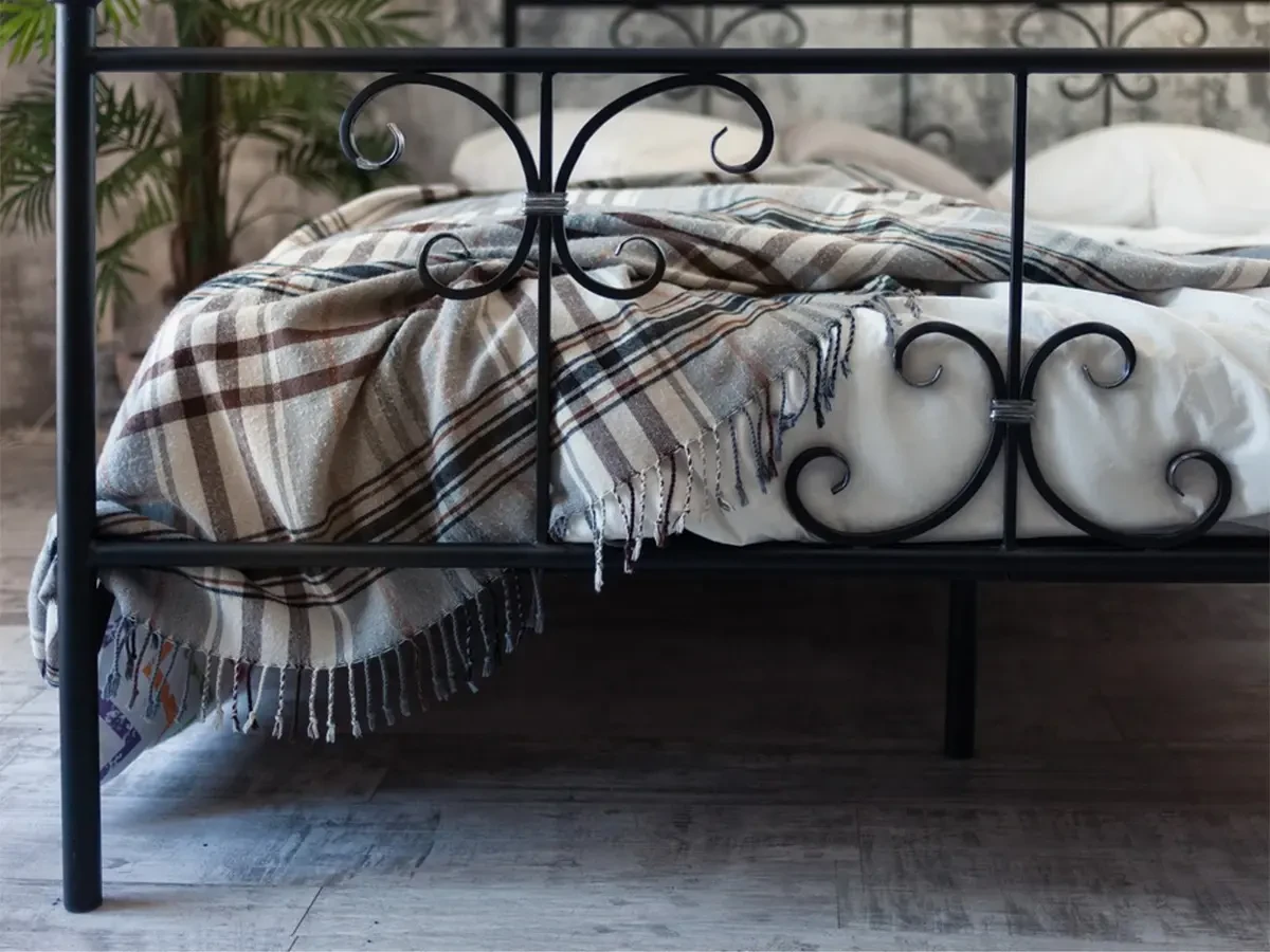Кованая кровать Симона 1.8 с двумя спинками 695719  - фото 3