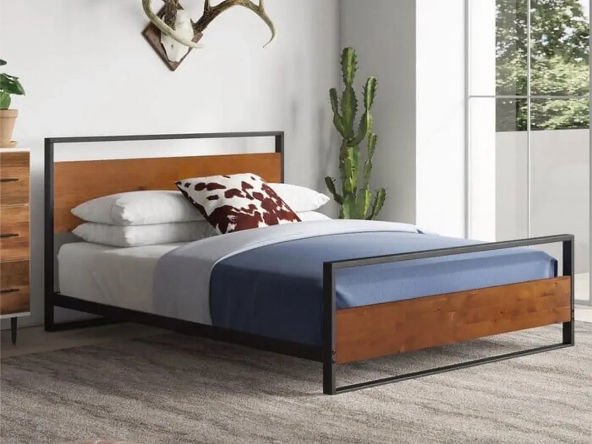 Кровать в стиле лофт Шелби 1.4 695959  - фото 5