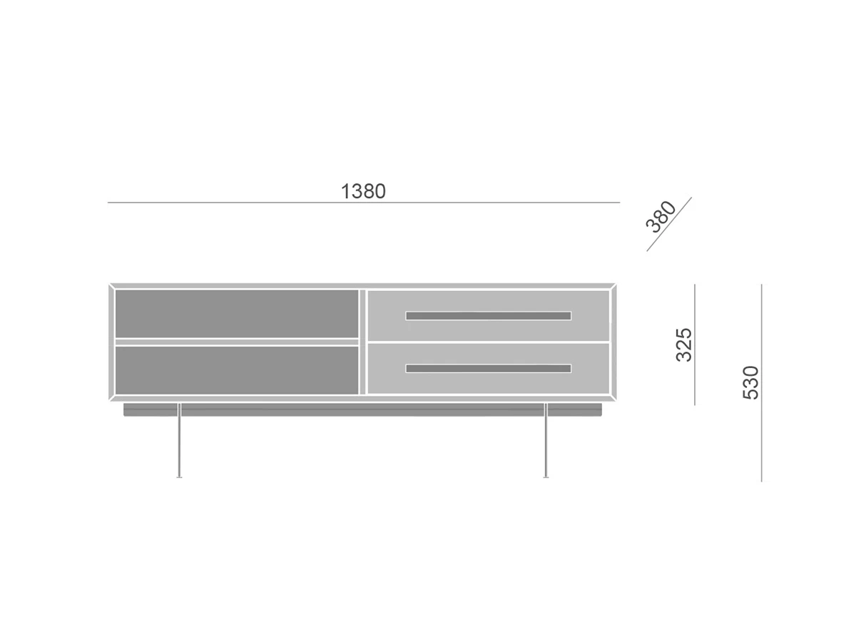 Тумба ТВ Quadro 470857  - фото 3