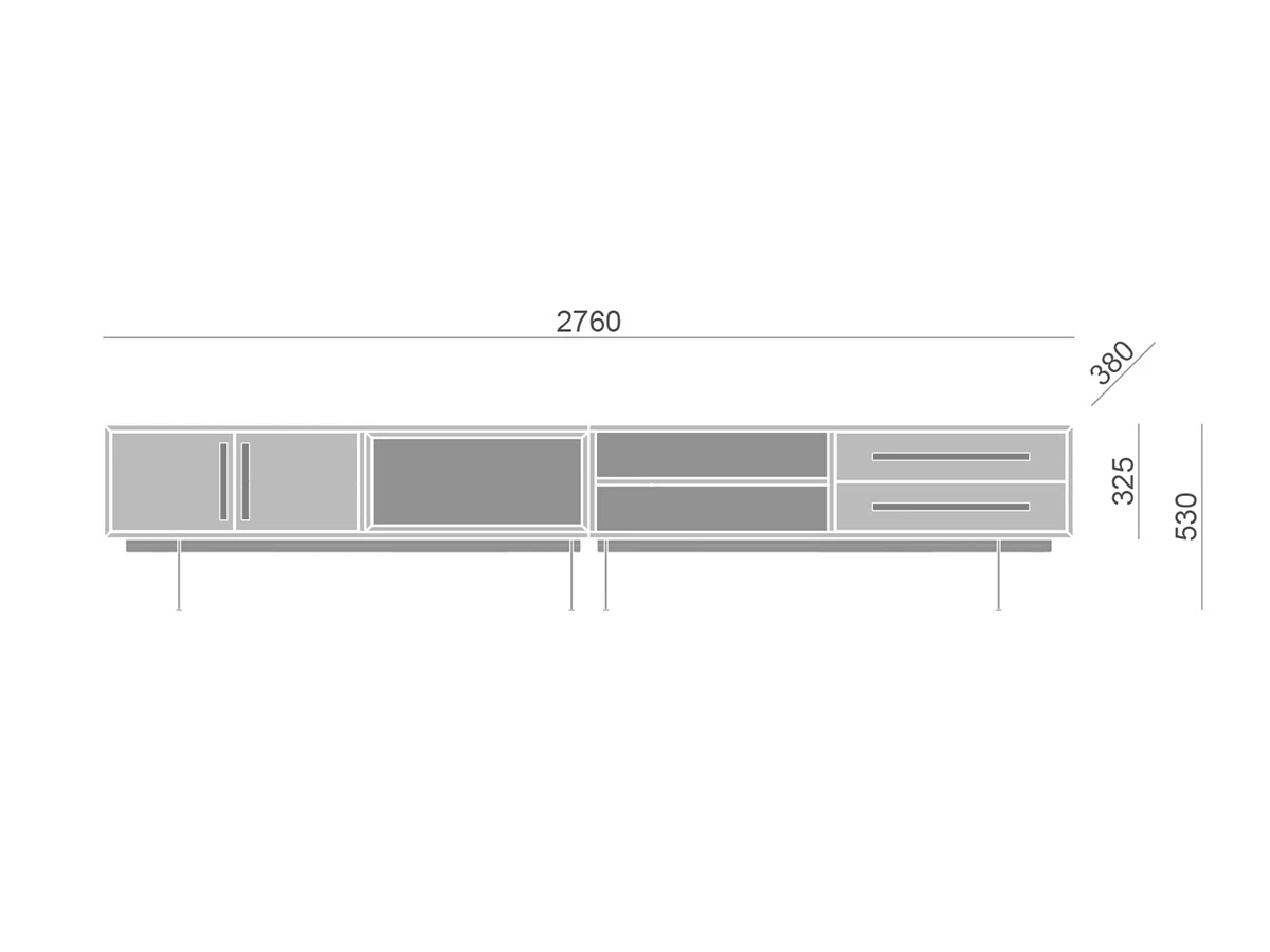 Тумба ТВ  Slim 470885  - фото 4