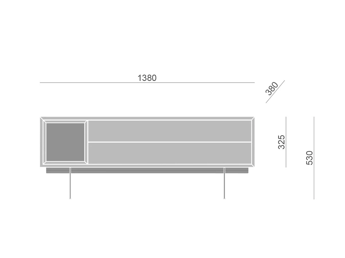 Тумба ТВ Quadro New 471152  - фото 3