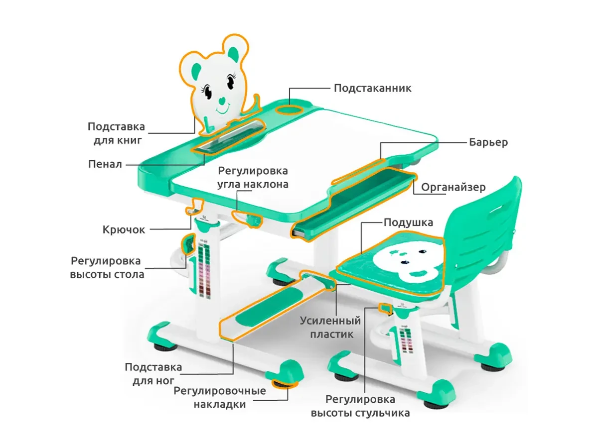 Комплект Mealux BD-04 New Teddy 471937