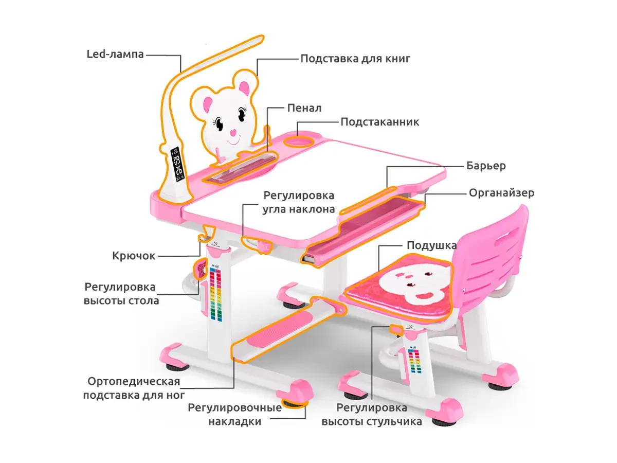 Комплект Mealux BD-04 New Teddy (с лампой) 472003