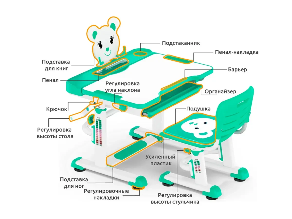 Комплект Mealux Mealux BD-04 New XL Teddy 471951